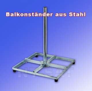 Balkonständer zerlegbar aus Stahl Inkl. Mast 1 Meter  