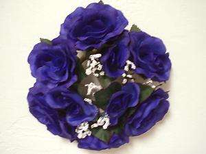 Rose 3 Candle Ring Silk Flower Wedding Artificial 843252039844  
