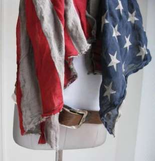 Impression Vintage Amerika Schal Tuch, FLAGGE FLAGGENSCHAL WOVEN SCARF 