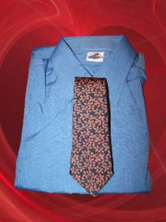 Brooks Brothers Boys Tie Makers Silk Blue Salmon Floral New FREE SHIP 