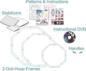 Octi Hoops For Free Motion Quilting & Embroidery KIT  
