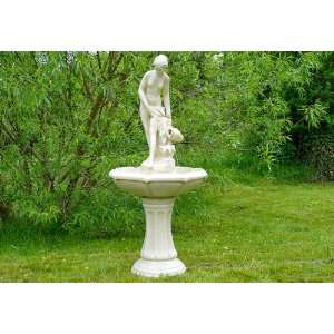 Romantischer Springbrunnen 120 cm groß, Garten Brunnen  