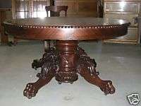 Antique 60 round Mahogany Table with 3 Leaves  