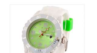   sales 12 Dial colorswatch fashion calendar jelly Unisex Wrist watch