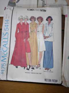Lot of 5 Vintage 50s 60s 70s Dress Tunic Sewing Patterns Simplicity 