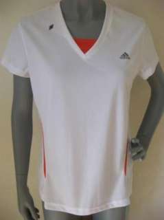 NEW Womens Adidas ClimaCool Supernova White Running S/S Shirt Top Sz 