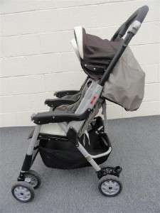 Peg Perego Aria Twin Duo Double Stroller   Toffee  