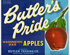 12 DIFFERENT OLD VINTAGE APPLE CRATE LABELS BUTLERS