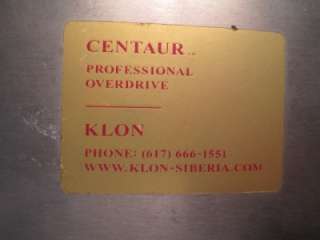 KLON CENTAUR   Silver   Original Box, Paperwork & Receipt + AC Plug 