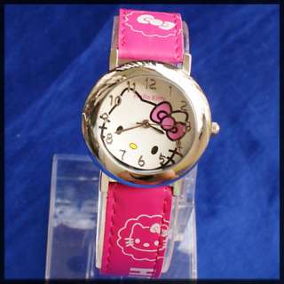 SET Hello Kitty Katze Armbanduhr Uhr + Ohrstecker  NEU  