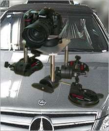 Camera, Car & Manfrotto 438 Compact Leveling Base are not included.