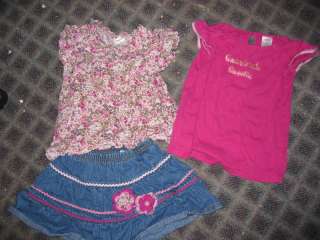 Lot Gymboree 4T girls jeans sweaters heart & floral  