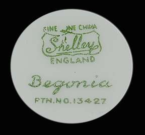 Shelley Begonia Beautiful Oleander Sugar & Creamer Wow  