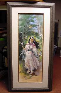   1923 ) GARDNERVILLE nevada ARTIST native american princess bin  