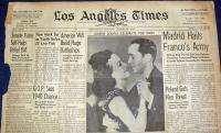 1939 APRIL 9 LOS ANGELES TIMES NEWSPAPER *JOAN CRAWFORD DIVORCE 