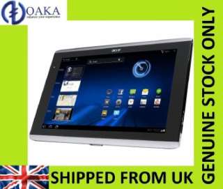 ACER ICONIA TAB A500 ANDROID HONEYCOMB TABLET PC SILVER 32GB Wi Fi 10 
