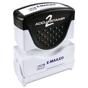  Accustamp2 Shutter Stamp with Microban, Blue, EMAILED, 1 5 