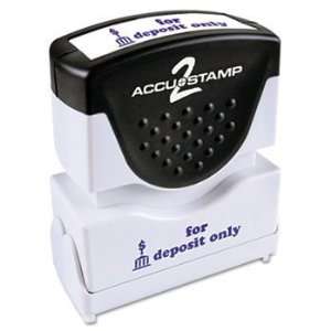  NEW Accustamp2 Shutter Stamp with Microban, Blue, FOR 