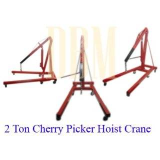   Folding Air Hydraulic Cherry Picker Shop Press Engine Crane Hoist Lift