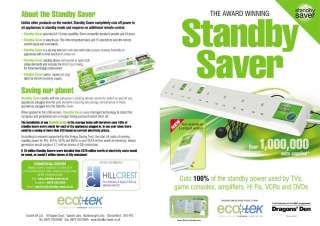 ecoTEK Standby Saver 6 Way IR   Save 100% Standby Power 0094922844620 