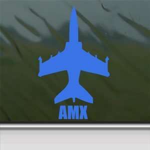  AMX Blue Decal Military Soldier Car Truck Window Blue 