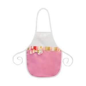  Bag Works Twill Childs Ribbon Apron 14x18 Pink; 2 Items 
