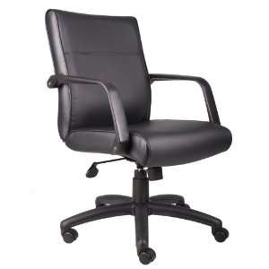   BOSS MID BACK EXECUTIVE CHAIR IN LEATHERPLUS   Delivered Office