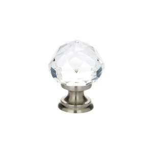  Emtek 86012 Satin Nickel   Diamond 1 1/4 Crystal Cabinet 