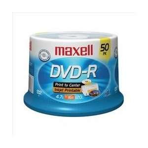  Maxell 638022 50PK DVD  R 16 X 4.7 GB WHITE PRINTABLE 