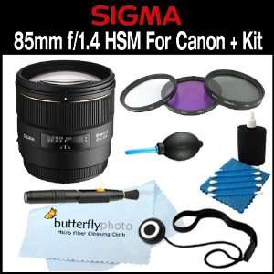  Sigma 85mm f/1.4 EX DG HSM Large Aperture Medium Telephoto 