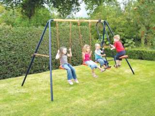Childrens Kids Outdoor Garden Double Swing & Glider NEW  