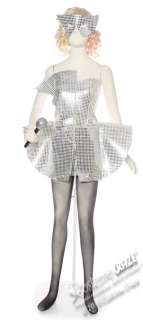 Lady Gaga Silver Sequin Dress   Lady Gaga Costumes
