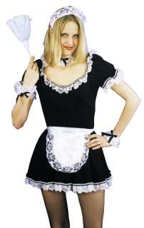 Adult French Maid Costume Set   A sexy French Maid set featuring a 