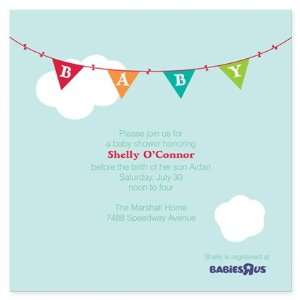  Baby Banners  boy Baby Shower Invitation