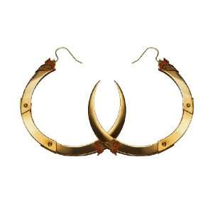 ROSE THORN HOOP EARRINGS   Large   Neo Victorian Gothic 