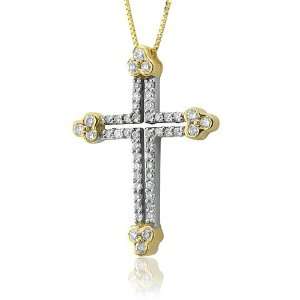   Cross Diamond Pendant Necklace (HI, I1 I2, 0.50 carat) Diamond
