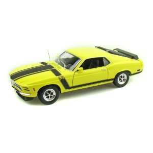  1970 Ford Mustang Boss 302 1/18 Yellow Toys & Games