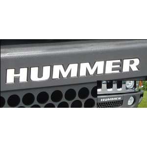   Stainless Bumper Letter Inserts, for the 2007 Hummer H3 Automotive