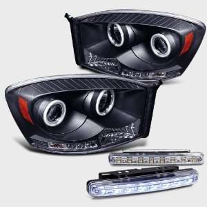   Ccfl Halo LED Projector Head Light + LED Bumper Brand New Automotive