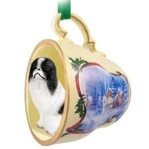  Japanese Chin Christmas Ornament Sleigh Ride Tea Cup