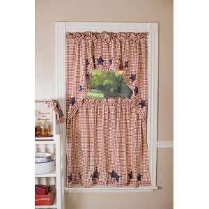  Liberty Tier Curtains with Stars