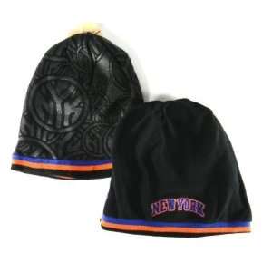  New York Knicks Reversible Black Logo Beanie Hat Sports 