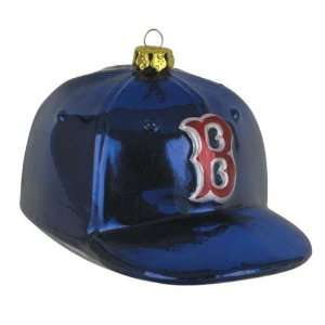  Boston Red Sox MLB Glass Baseball Cap Ornament (4) Sports 