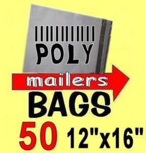 50 BAGS ENVELOPES SHIPPING MAILING PACKAGING 12 x 16  