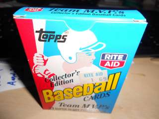 Topps Rite Aid Team MVPs 1988 complete unopened set.  