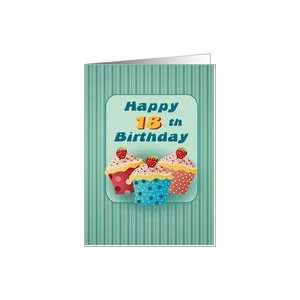  18 years old Cupcakes Birthday Greeting Cards Card Toys 