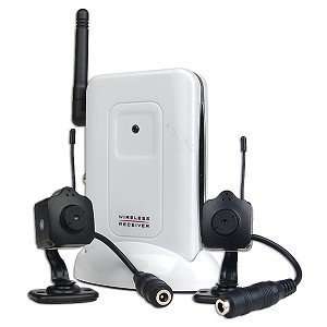 4GHz Wireless Surveillance Camera Kit w/2 Channel Wireless Receiver 
