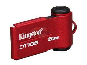    Kingston DataTraveler 108 8GB USB 2.0 Flash Drive (Red 