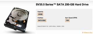 New Seagate SV35.5 Series™ SATA 250 GB Hard Drive   ST3250311SV 