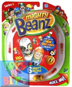 Mighty Beanz Beans Series 5 6 Pack Mini & Disc Latest Release  